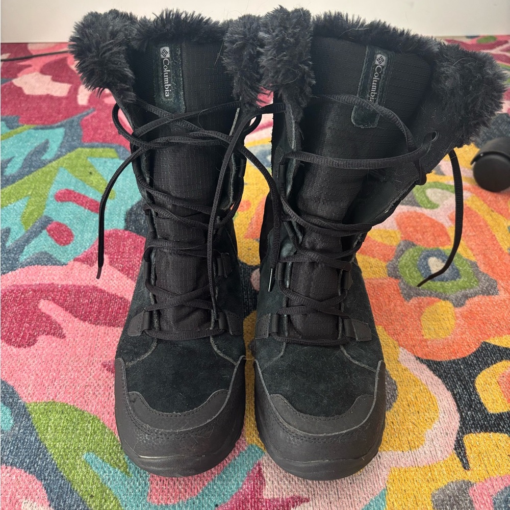 Columbia Women's Black Fur-Lined Winter Boots